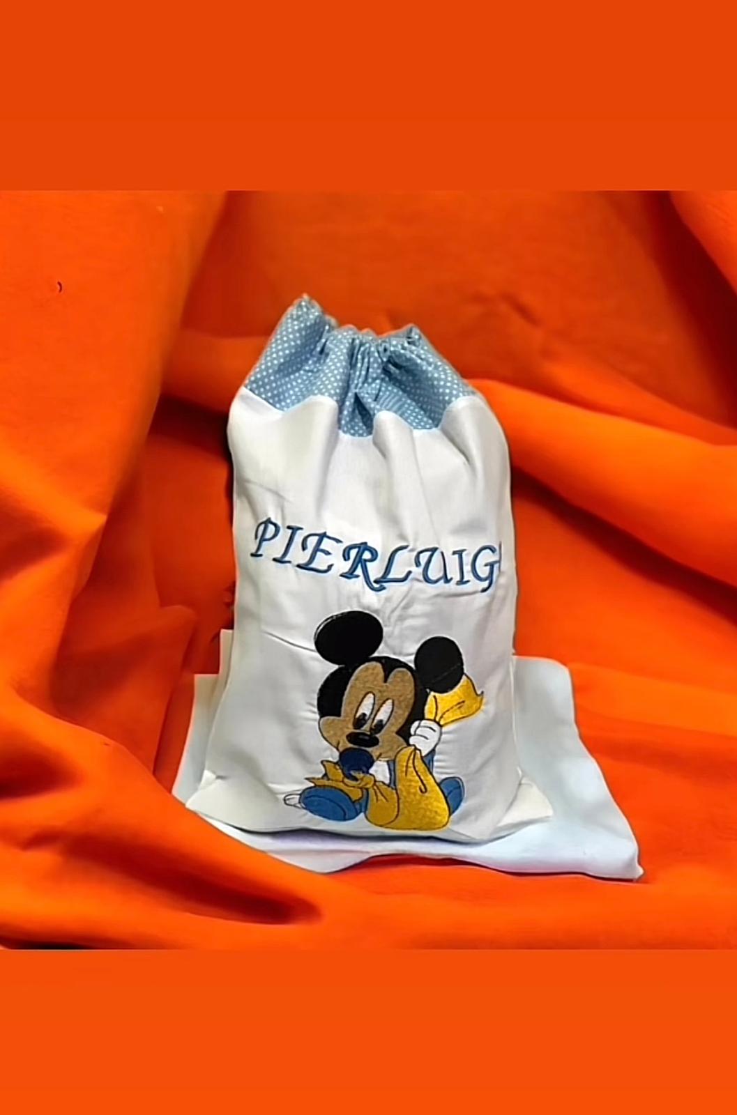 Sacca Primo Cambio Ricamato e Personalizzato