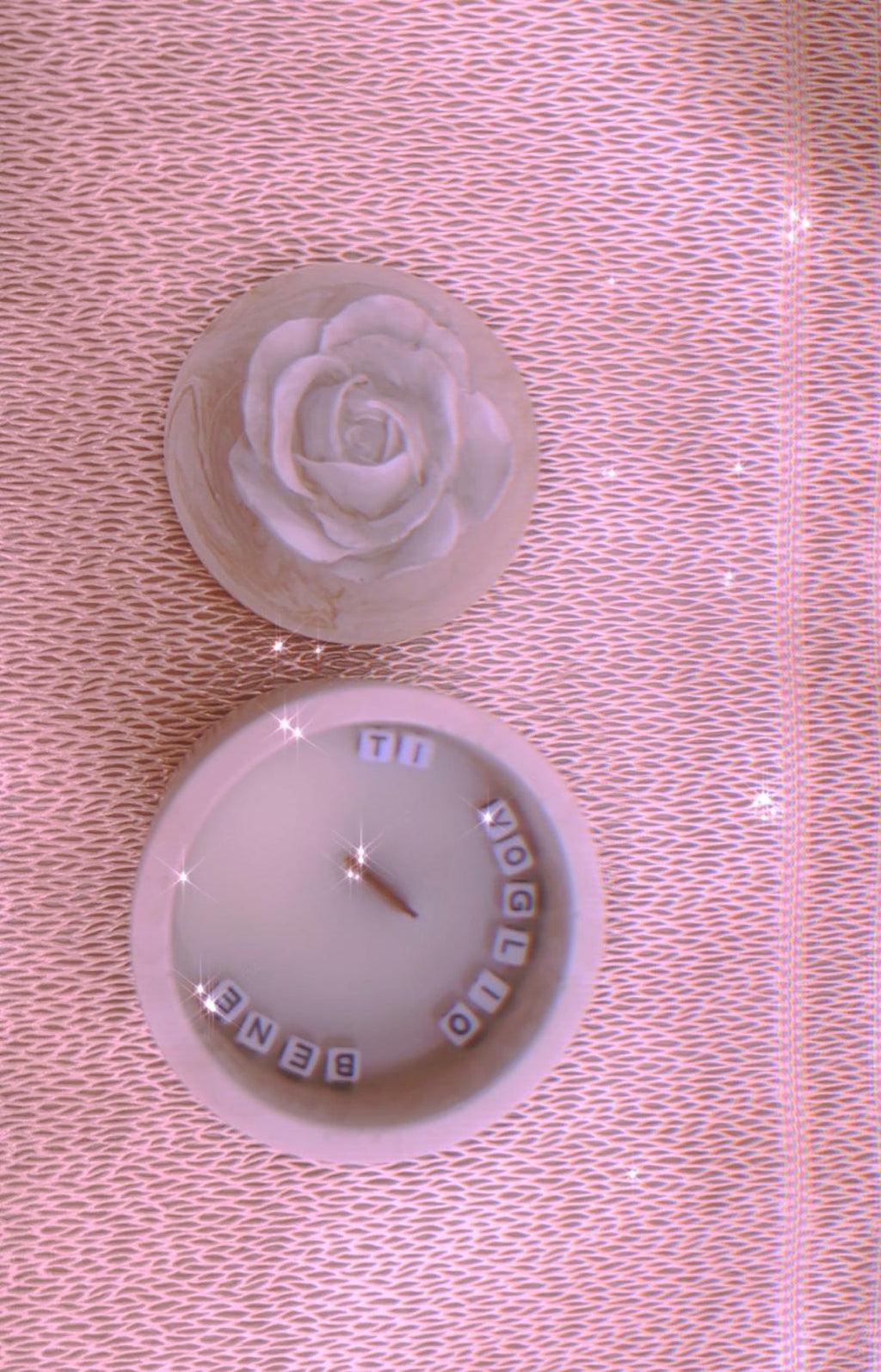 Candela In Cera Di Soia Fragranza NAturale Personalizzata Con Frase e Contenitore In Gesso Ceramica