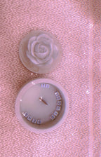 Candela In Cera Di Soia Fragranza NAturale Personalizzata Con Frase e Contenitore In Gesso Ceramica