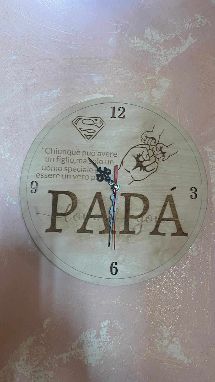 Orologio Handmade Per Un Super Papà
