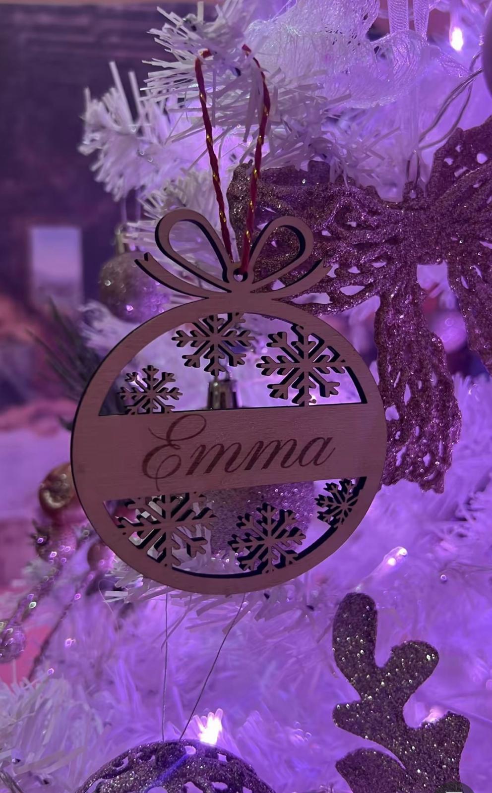 Palline Di Natale Personalizzate In Legno