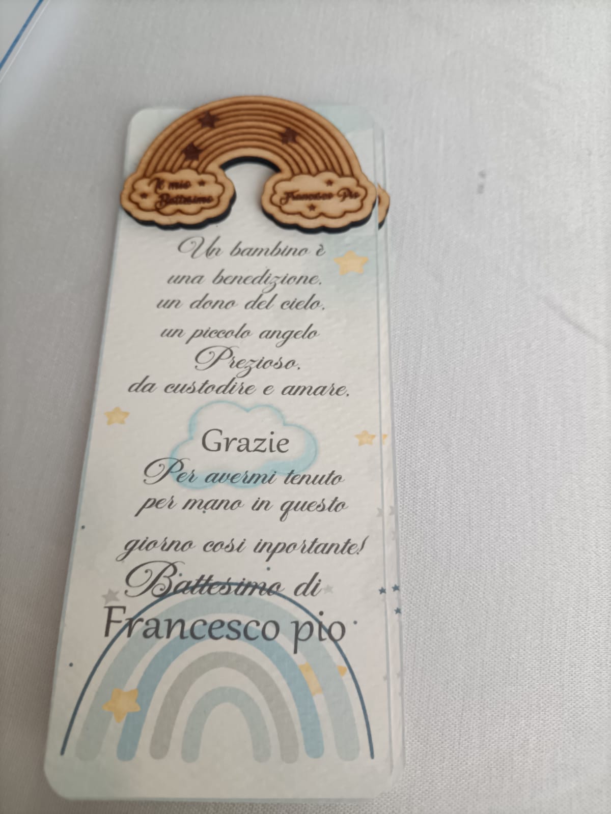 Idea Regalo Con Dedica Per Battesimo