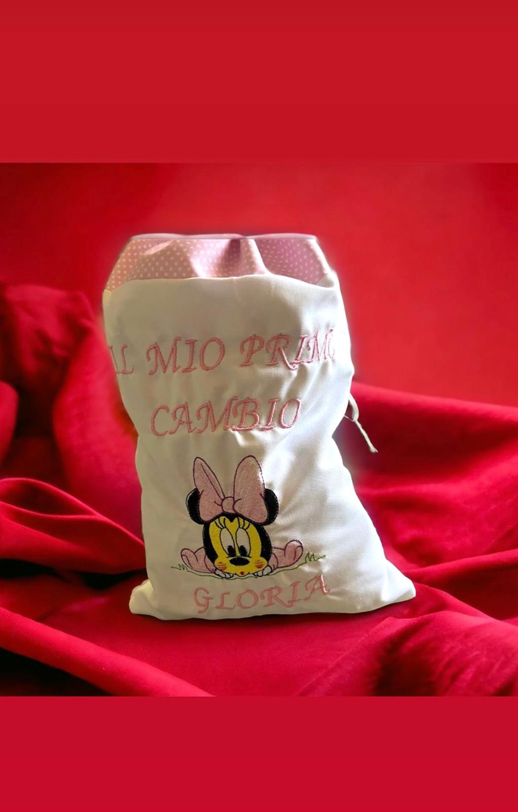 Sacca Primo Cambio Ricamato e Personalizzato