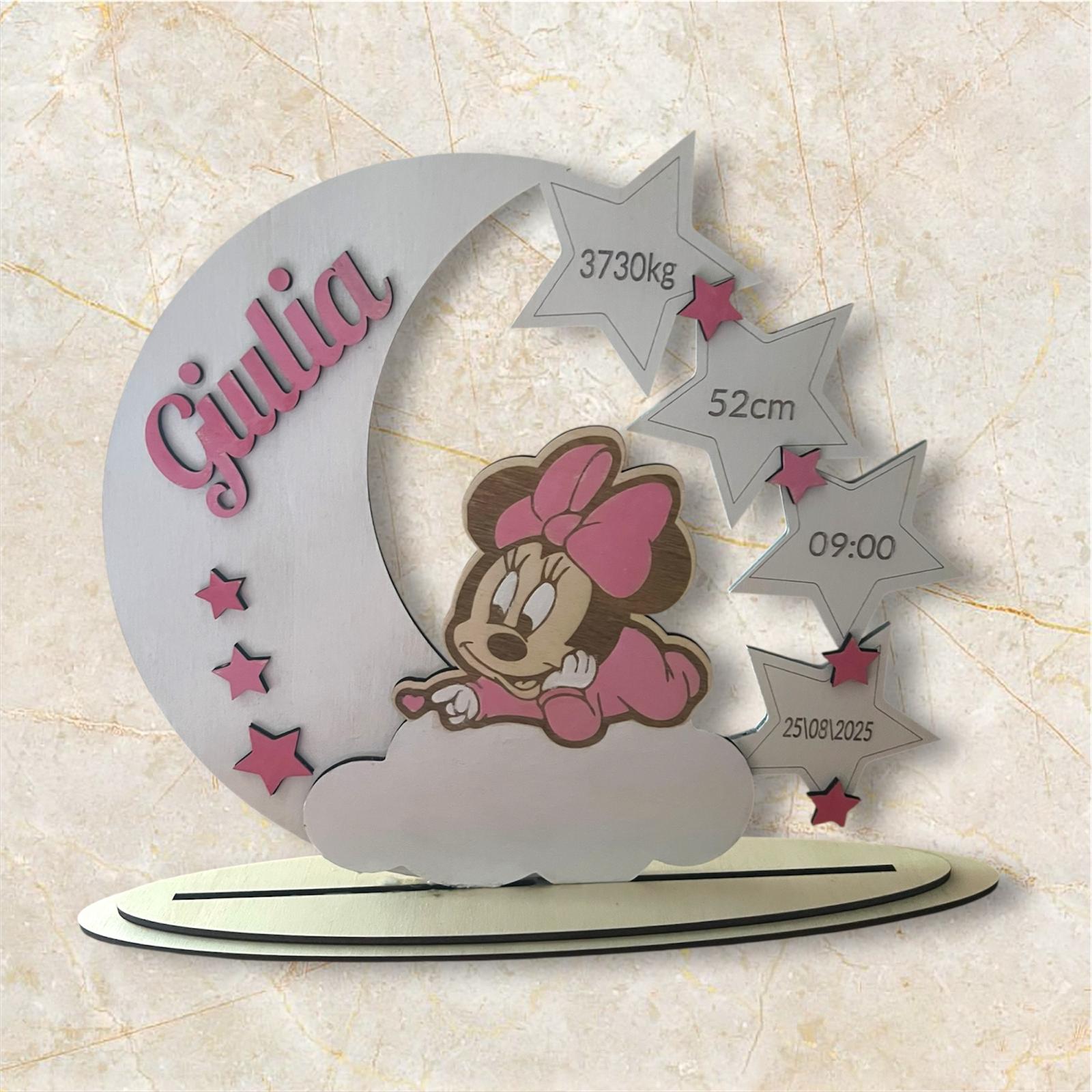 Quadro Nascita In Legno Personalizzato