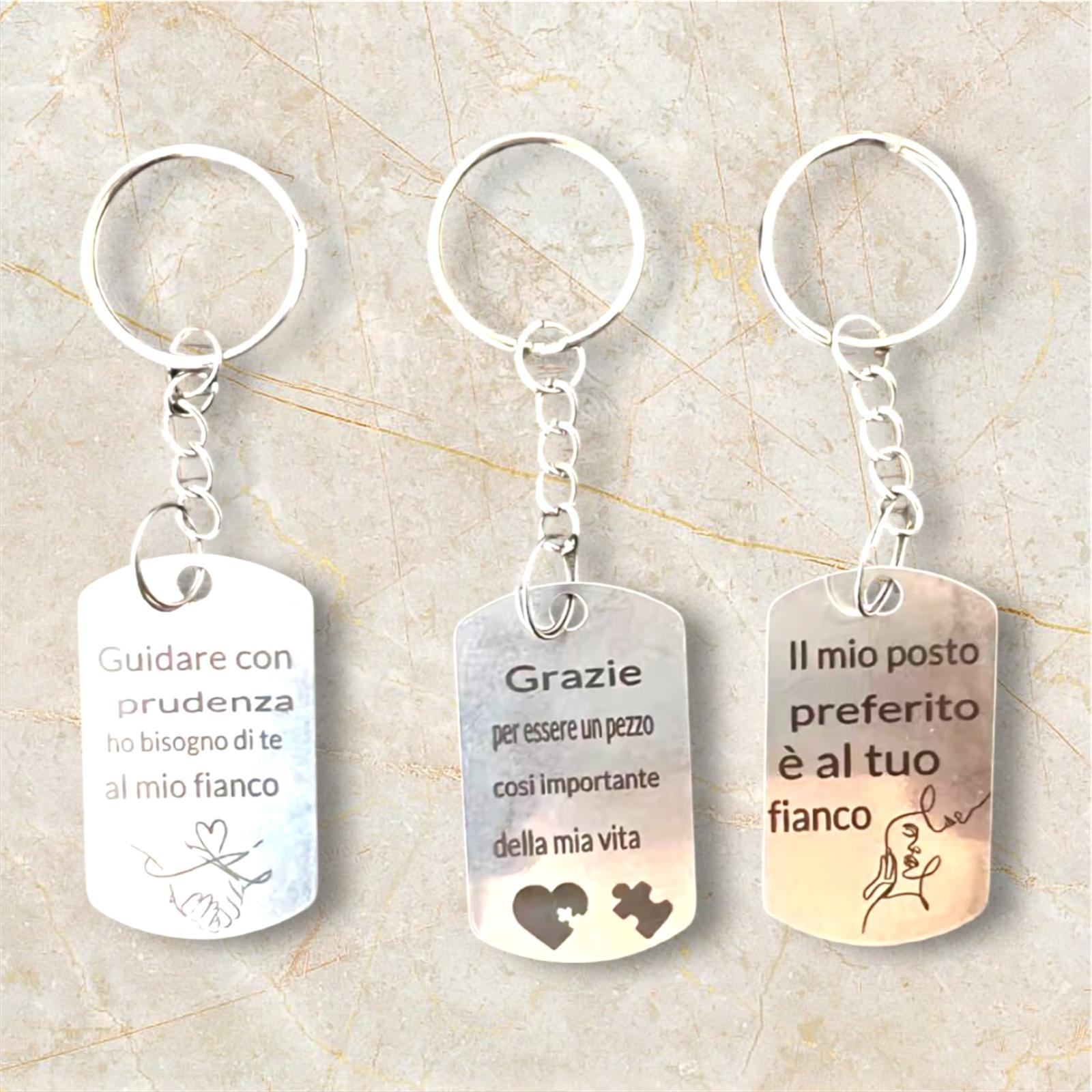 Portachiavi In Acciaio Personalizzato